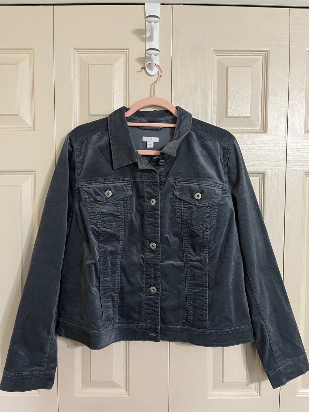 J. Jill Dark Charcoal Jean Jacket